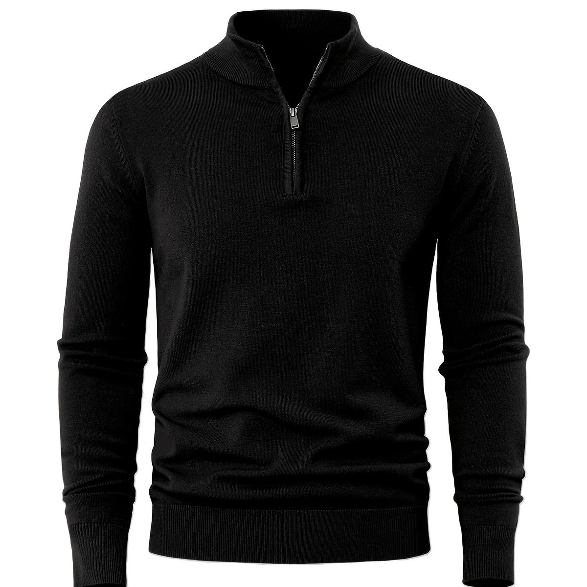 Norden WarmCore Knitted Zip-Up Cardigan in black