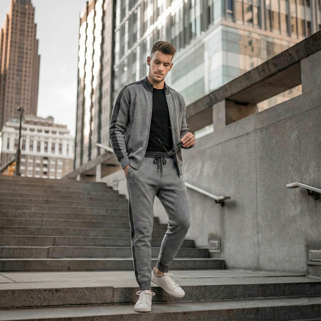 Norden Luxe Performance Cashmere Tracksuit, view 10