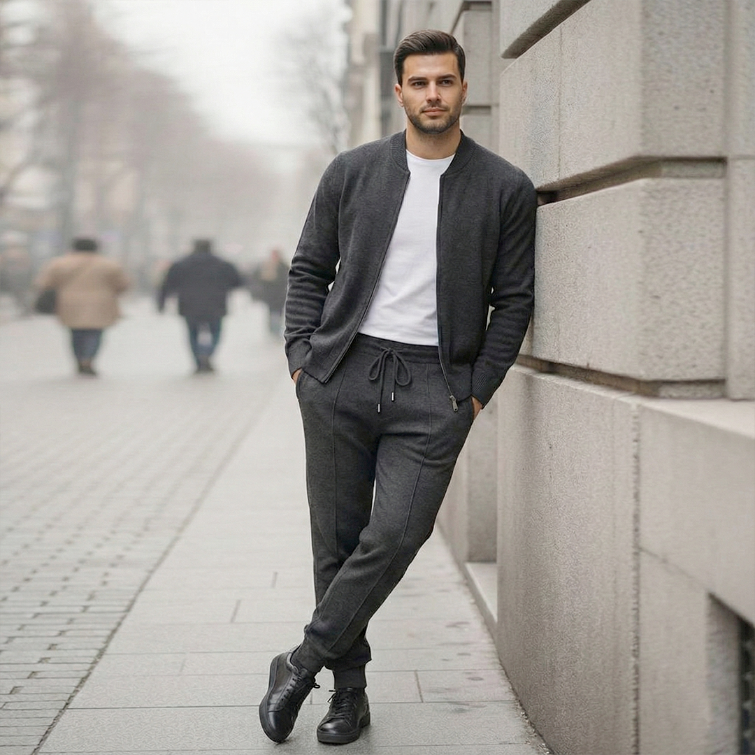 Norden Refined Merino Wool Tracksuit, view 9