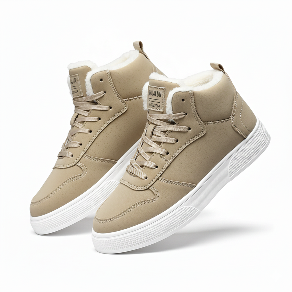 Norden SoftCore Lace-Up Ankle Boots in khaki